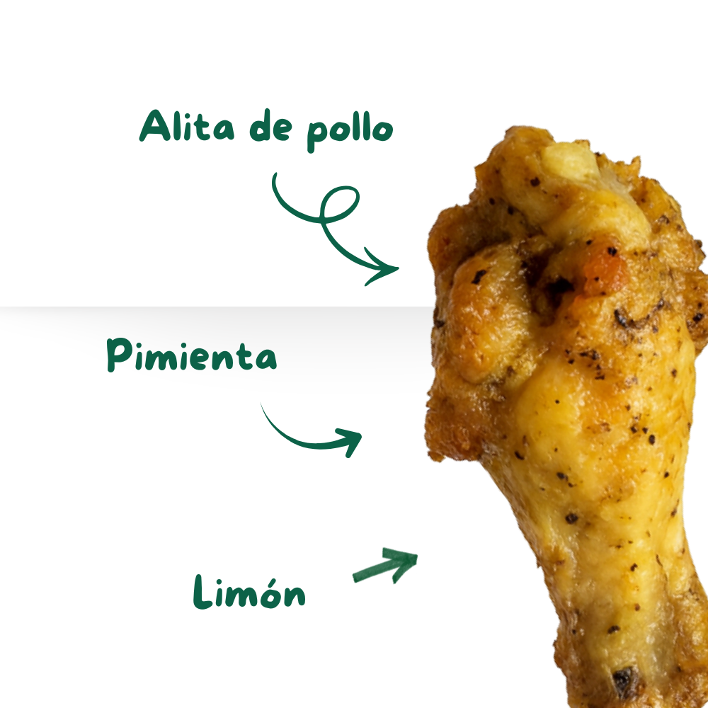 Alitas pimienta limón (C)