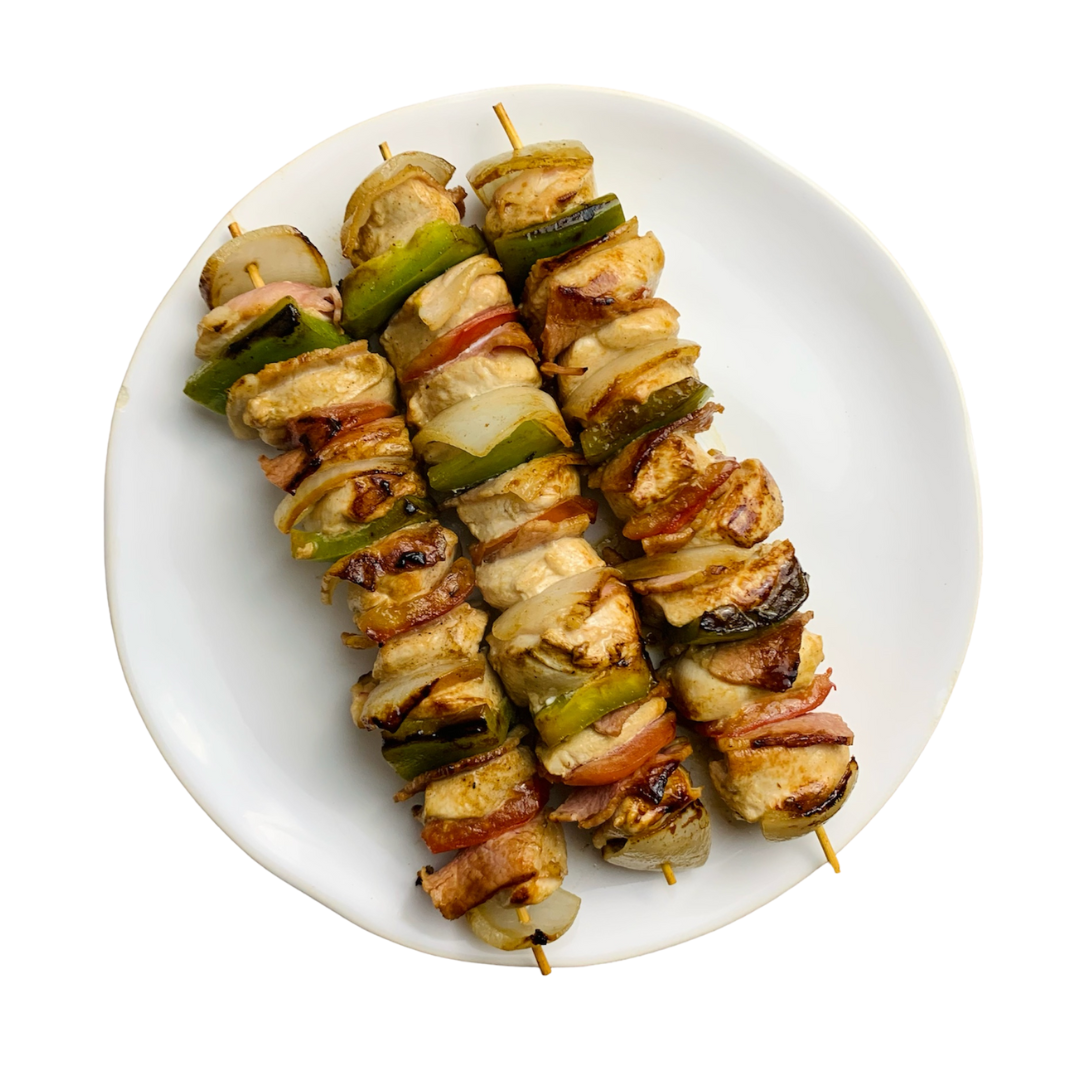 Brocheta de pechuga de pollo (Cocinado)