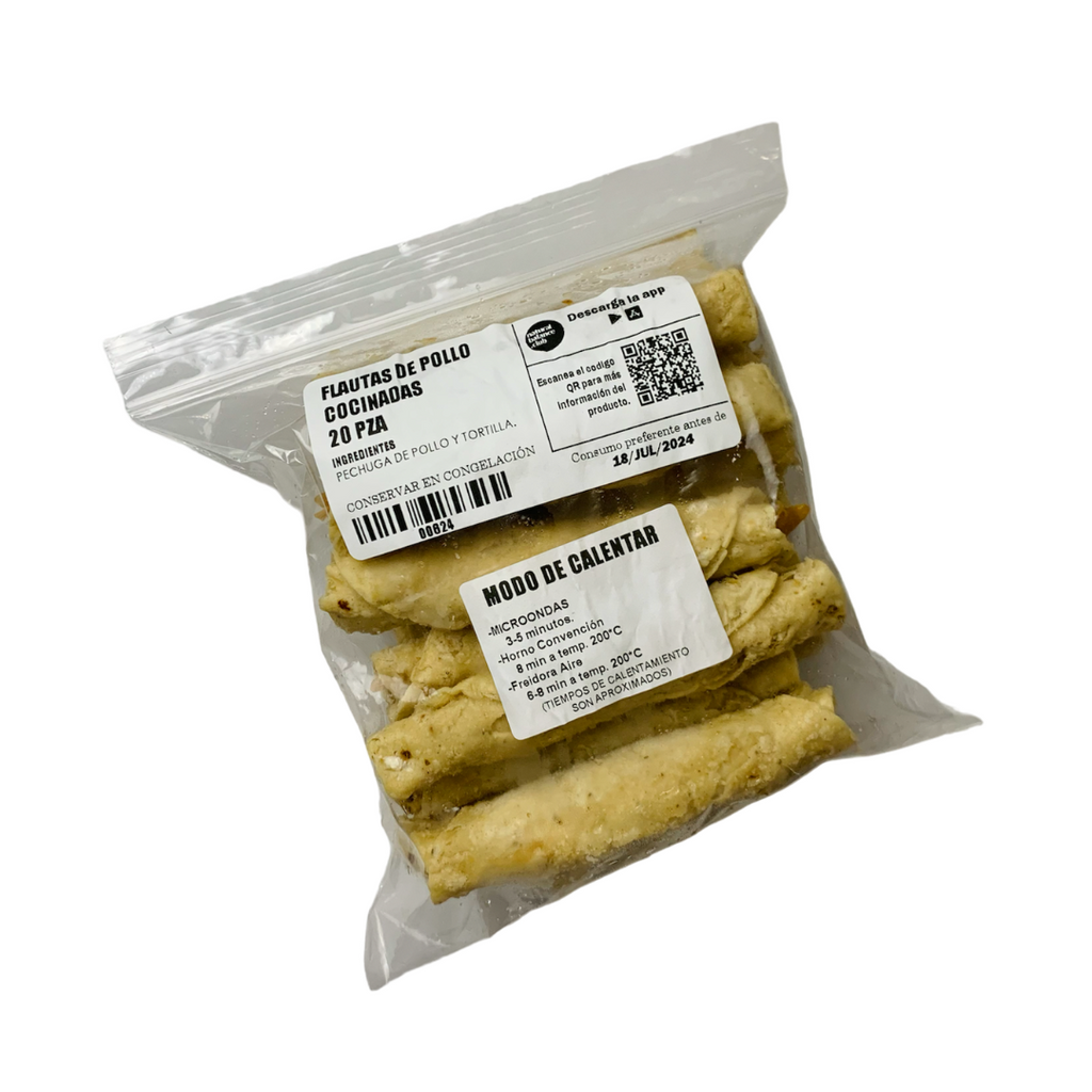Flautas de pollo (Cocinadas)