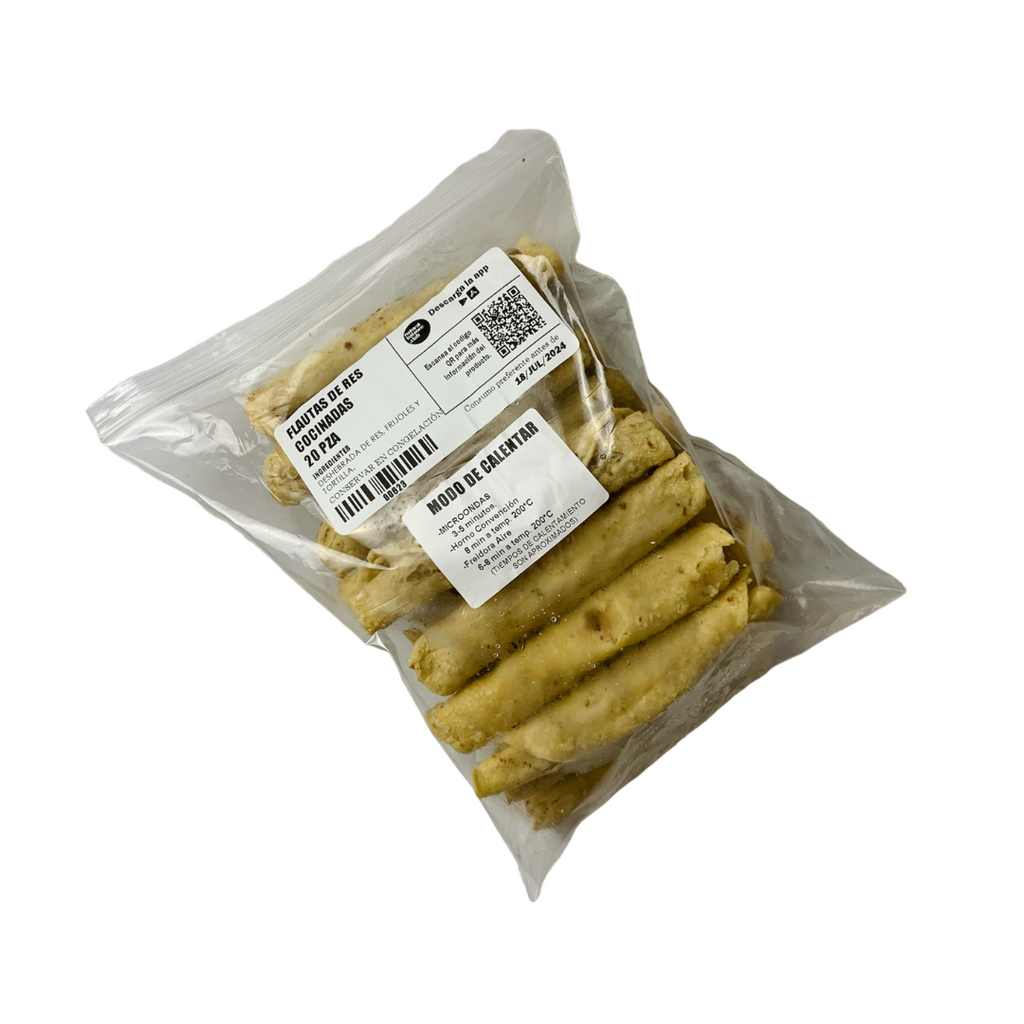 Flautas de res (Cocinadas)