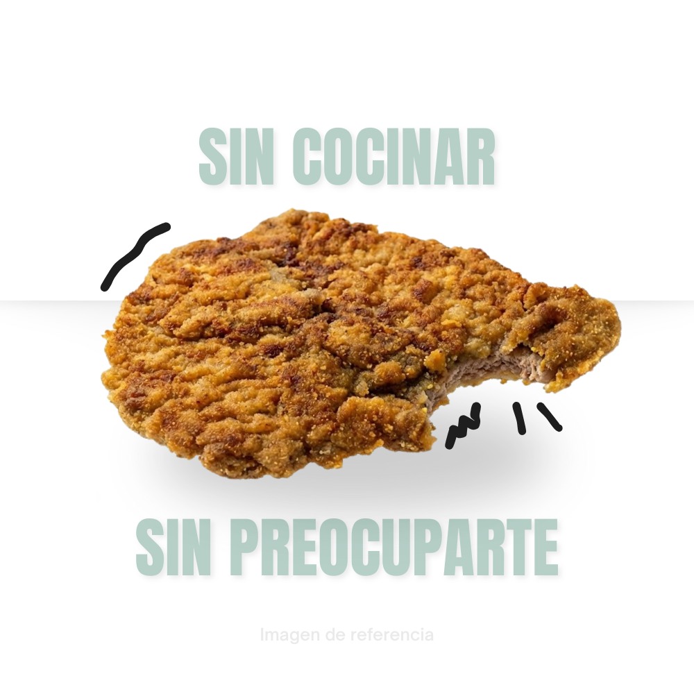 Milanesa de res empanizada (Cocinado)