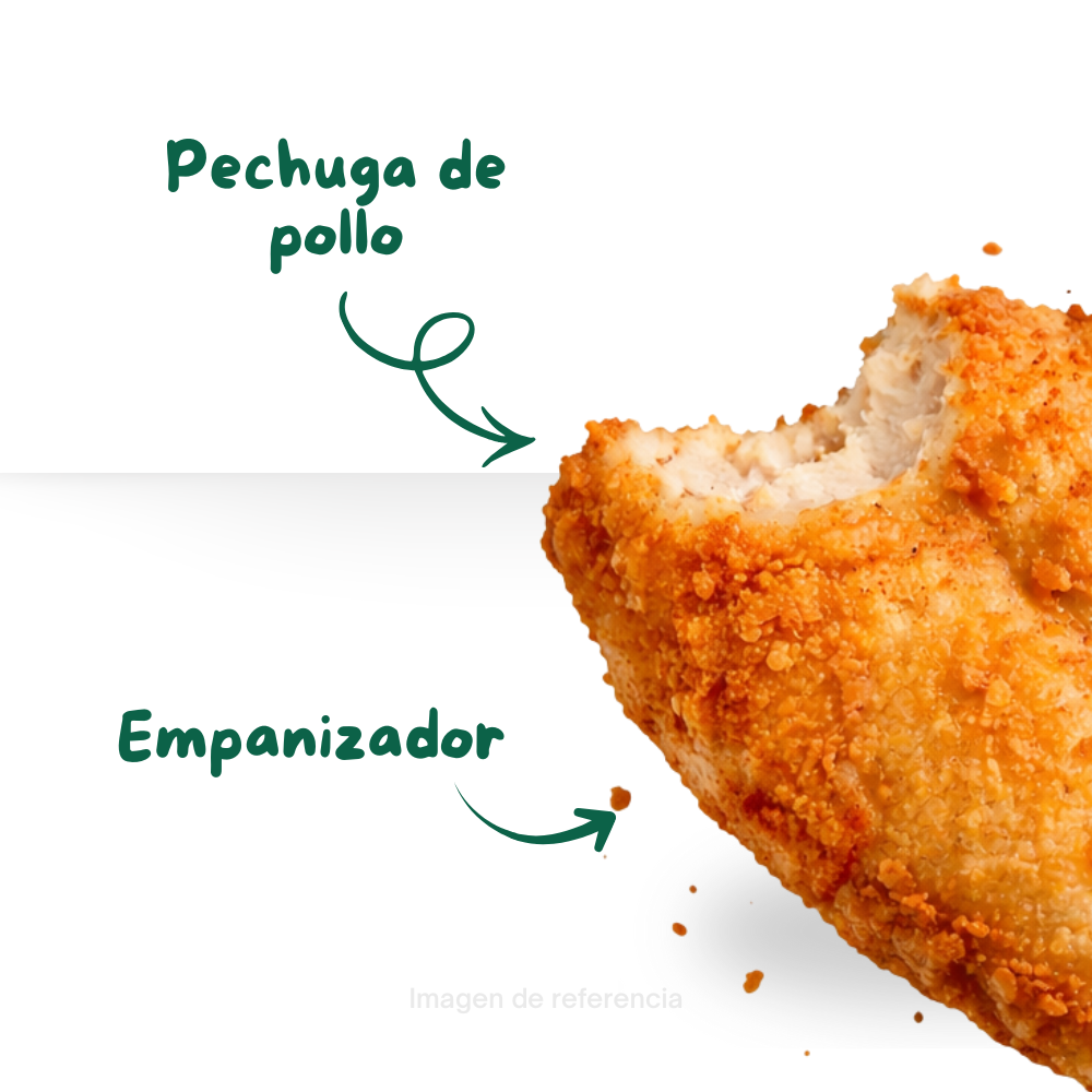 Milanesa de pollo empanizada (C)