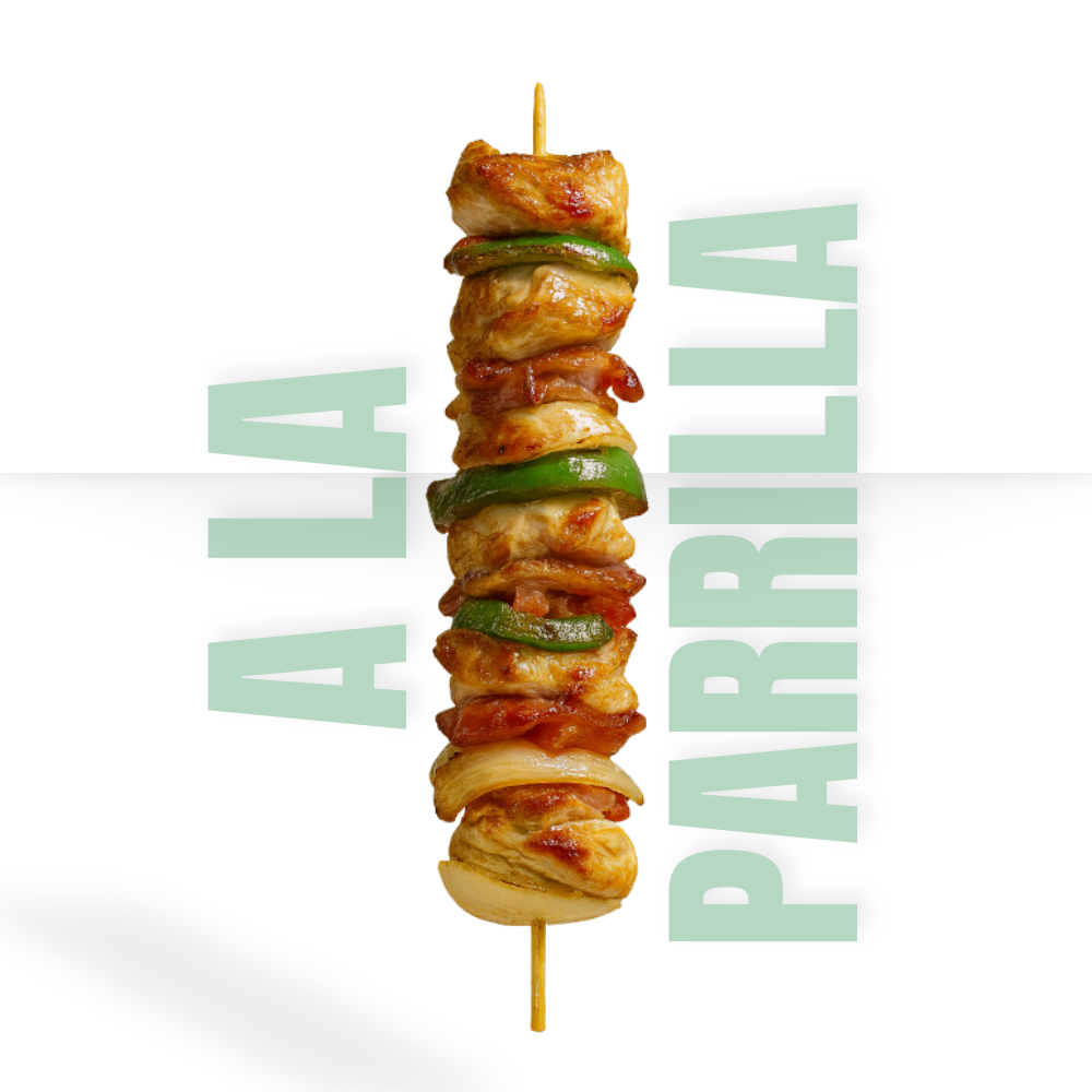 Brocheta de pechuga de pollo (Cocinado)