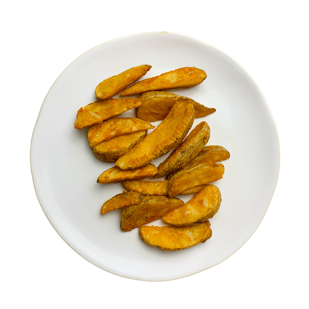 Papas fritas en gajo sazonada (C)