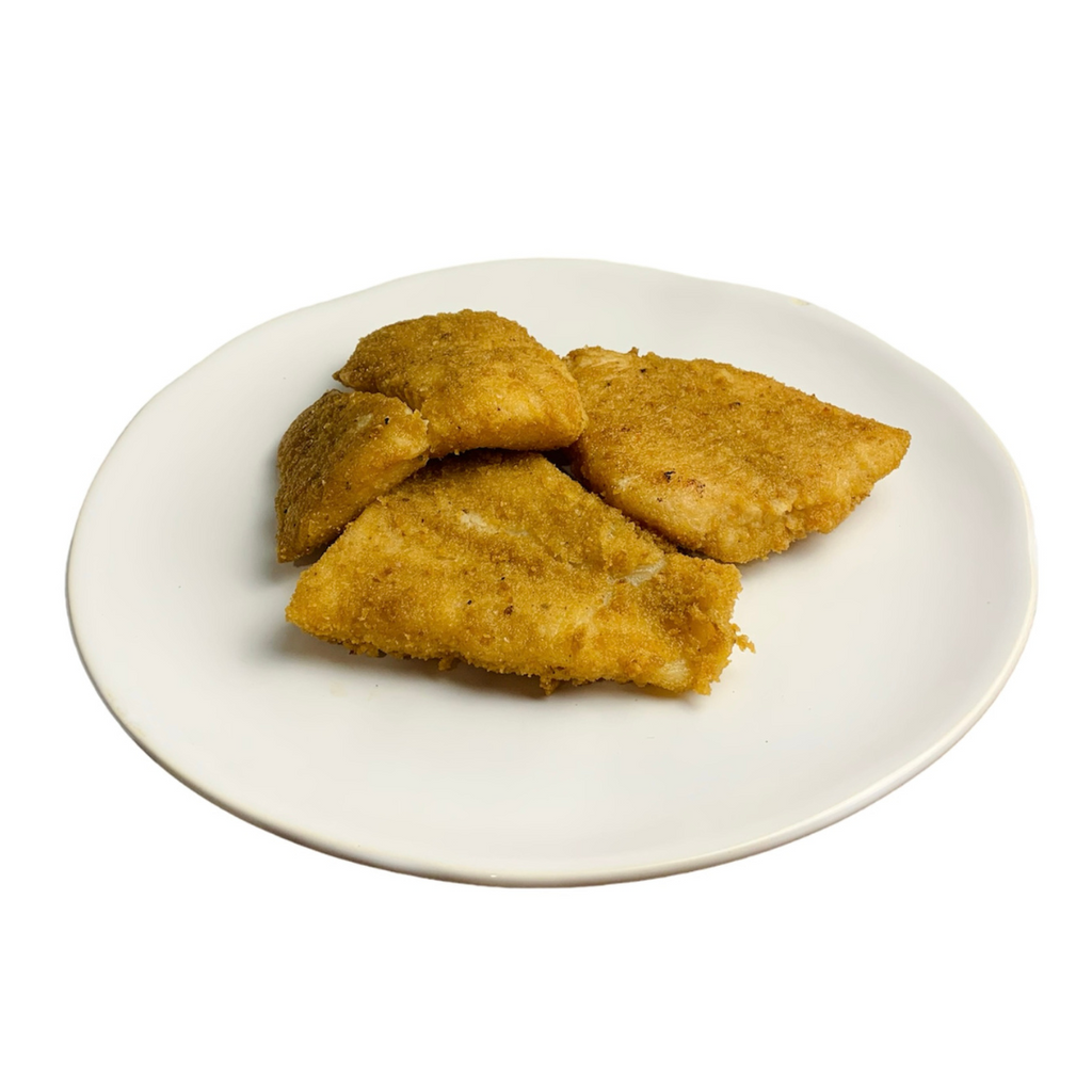 Pescado mero empanizado (Cocinado)
